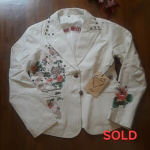 Love Stitch Embroidered Jacket